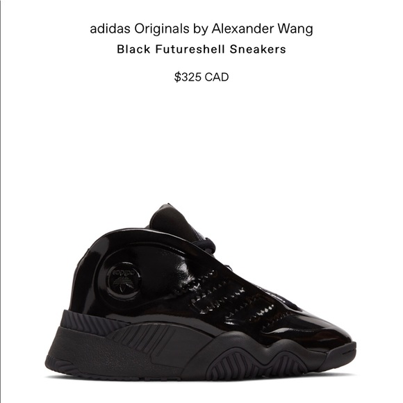 Alexander Wang x Adidas Black Futureshell Sneakers - Picture 7 of 9